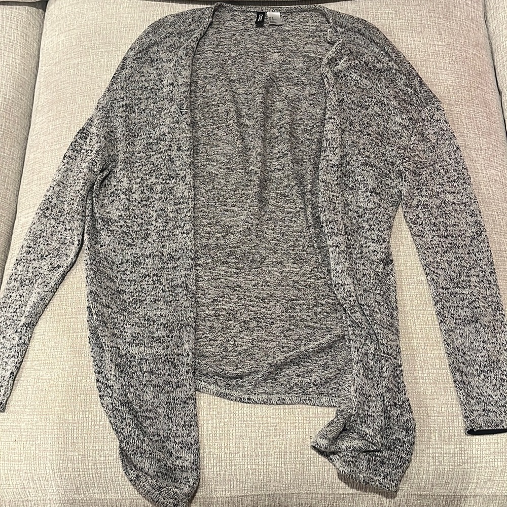 Gray cardigan